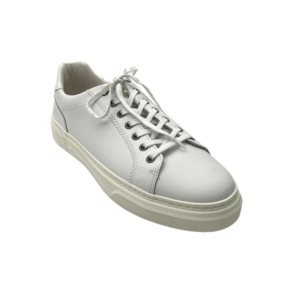 Liverpool Men's City Lace-Up Leather Sneaker White - Medium